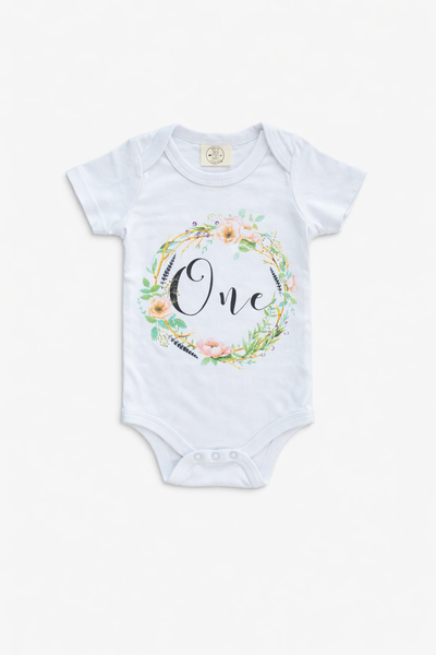 Zack & Ali Girl's First Birthday Onesie with Tutu & Headband